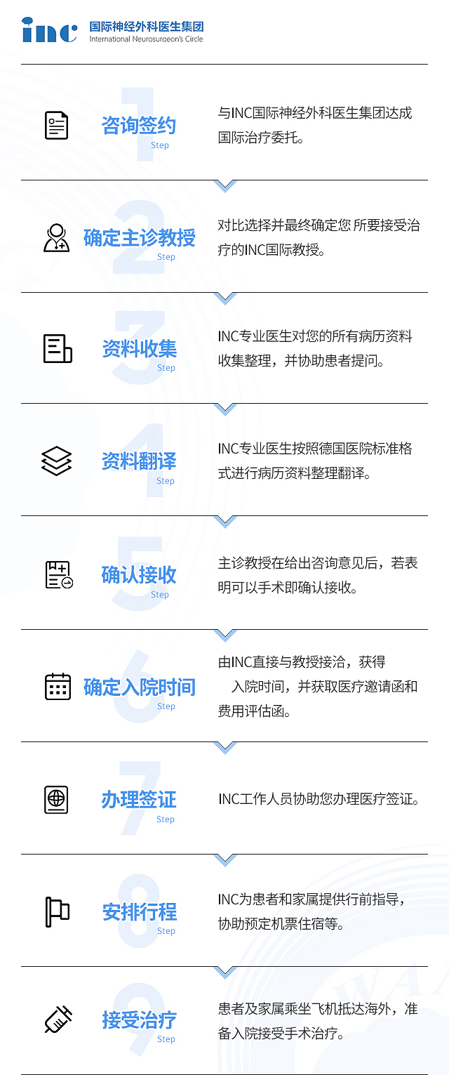 INC出国看病流程