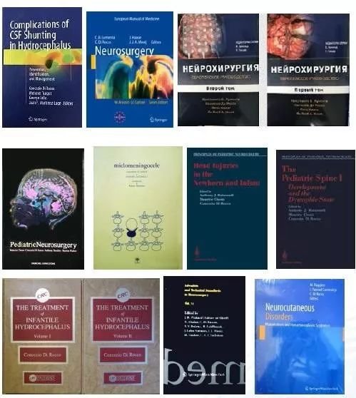 Di Rocco教授一生撰写或参与撰写的提出性、重量级儿童神经外科部分著作