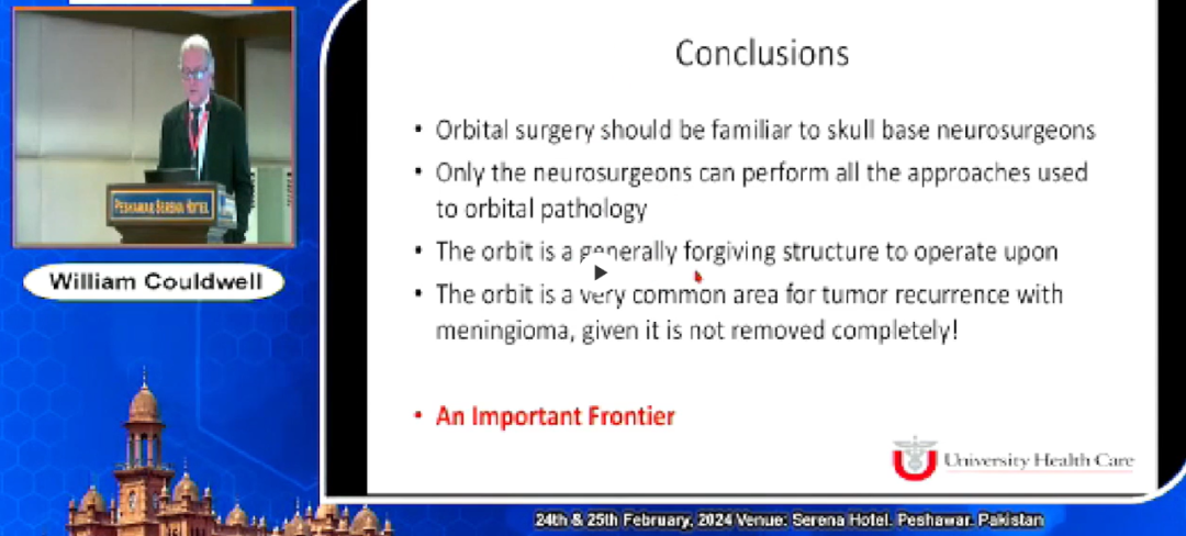 Couldwell教授演讲精彩回顾：《Orbital Surgery and the Neurosurgeon》