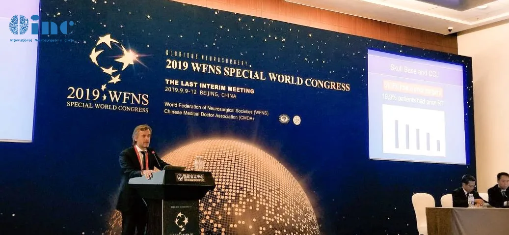 2019年9月，WFNS大会上，Froelich教授还就《颅颈交界处肿瘤的治疗》、《脊索瘤的手术治疗》等主题向与会者交流了其多年的神经内镜手术经验以及应用“筷子手法”切除颅底、颅颈交界区及高颈髓脊索瘤的精彩手术视频。