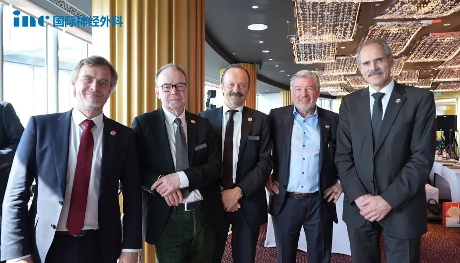 INC福教授、Seifert 教授、Krauss 教授、巴教授、Schroeder 教授(左起)