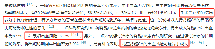 数据来源：脊柱脊髓海绵状血管畸形诊疗专家共识.中华医学杂志, 2022.102(16)