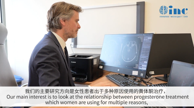 正如福教授所述，他对于醋酸环丙孕酮（CA）与脑膜瘤之间的关联进行了深入研究，并且围绕该课题发表了众多学术论文。