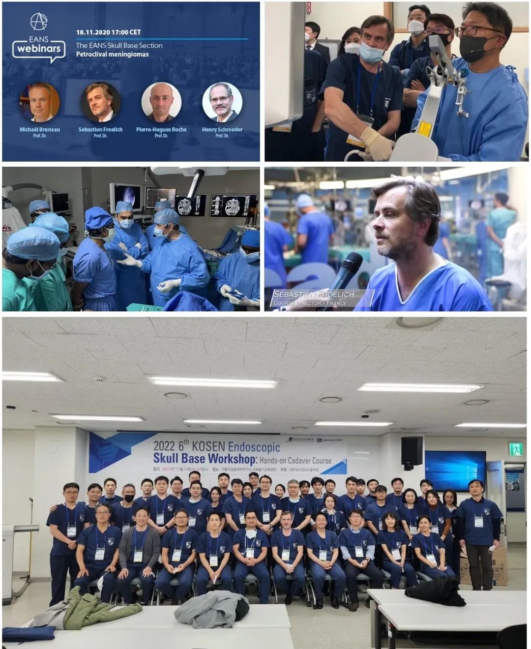 此外，福教授还长期以主讲人身份在国际IRCAD培训中心颅底进行课程培训，并受邀成为全球 50 多家医学院的课程主任和讲师，擅长在微创手术领域的培训教育。近几年，福教授来到中国广泛开展颅底解剖学、神经内镜在颅底手术中的应用进展、颅颈交界区肿瘤的手术方法等重要讲座，供医学学者共同研究学习。