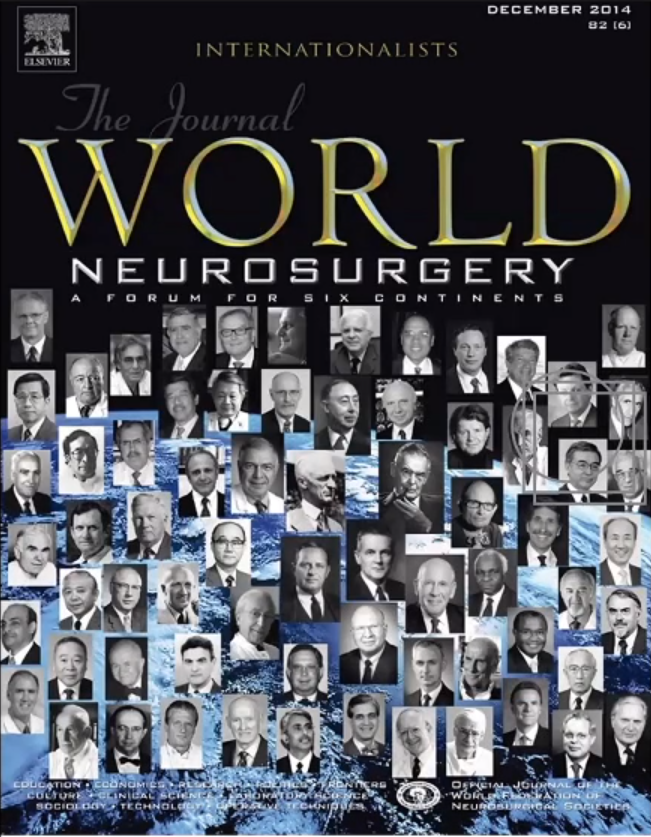 WORLD NEUROSURGERY 评选（INC国际神经外科医生集团旗下组织世界神经外科顾问团成员入选的还有高难度中央颅底手术Dolenc入路创始人Vinko Dolenc教授（1940-2025）、世界神经外科联合会终身荣誉主席Takeshi kawase教授、世界立体定向与功能神经外科学会主席Joachim Krauss教授等……）