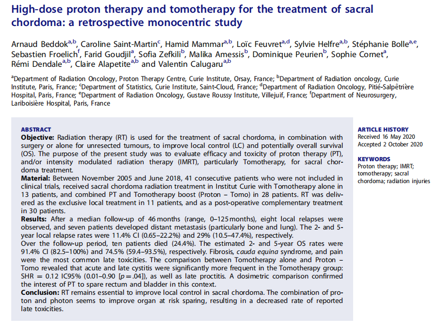 手术后复发的病人在接受放疗时仍然很难治疗，但我认为，我们在了解这种肿瘤、找到一些新的治疗靶点方面肯定会取得快速进展。