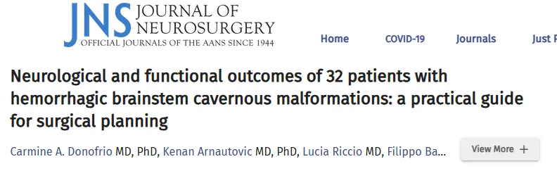 这项研究结果表明，在首次出血后尽早进行手术可带来良好的手术效果和功能预后。