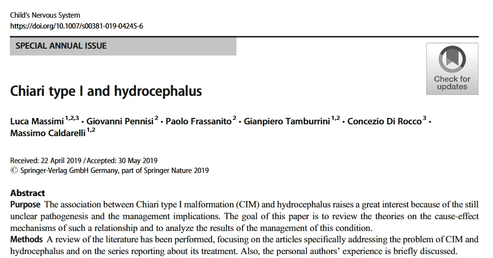 小脑扁桃体下疝与脑积水的关联机制和治疗策略——INC国际大咖之Di Rocco教授研