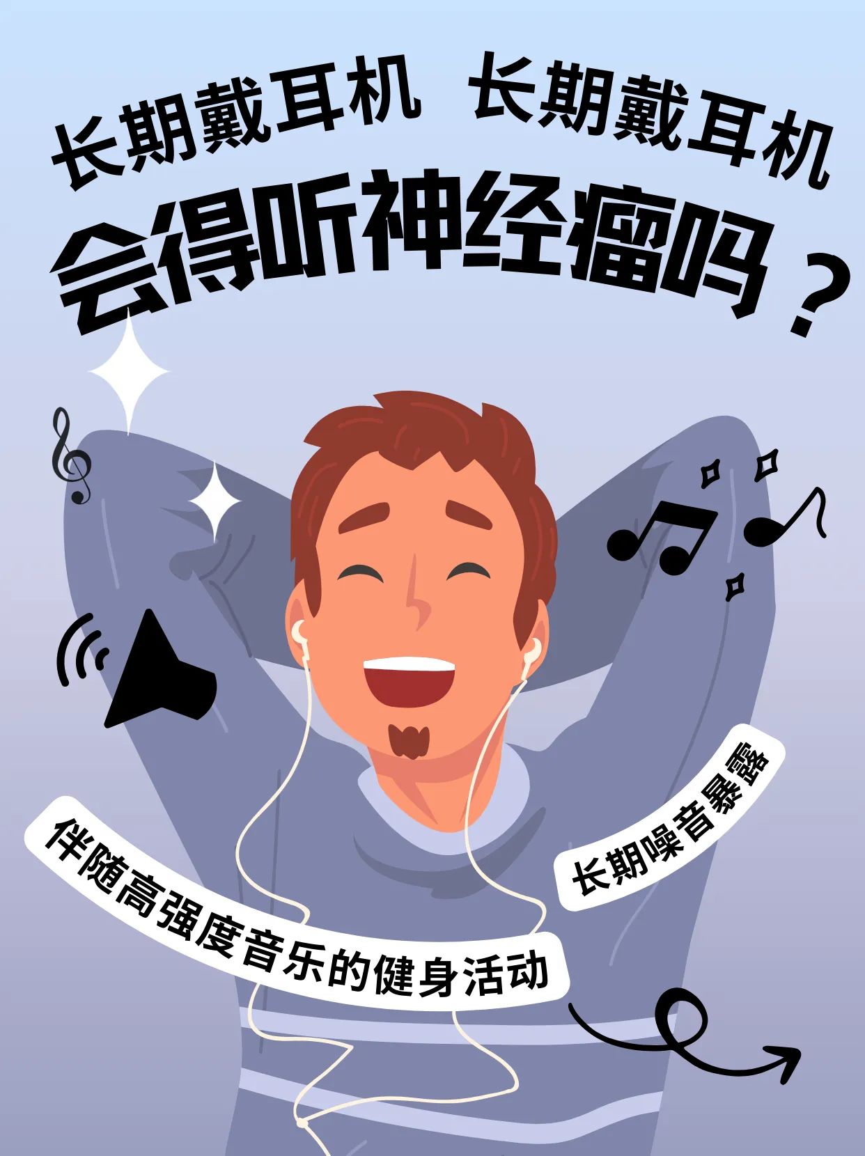 长期戴耳机得听神经瘤