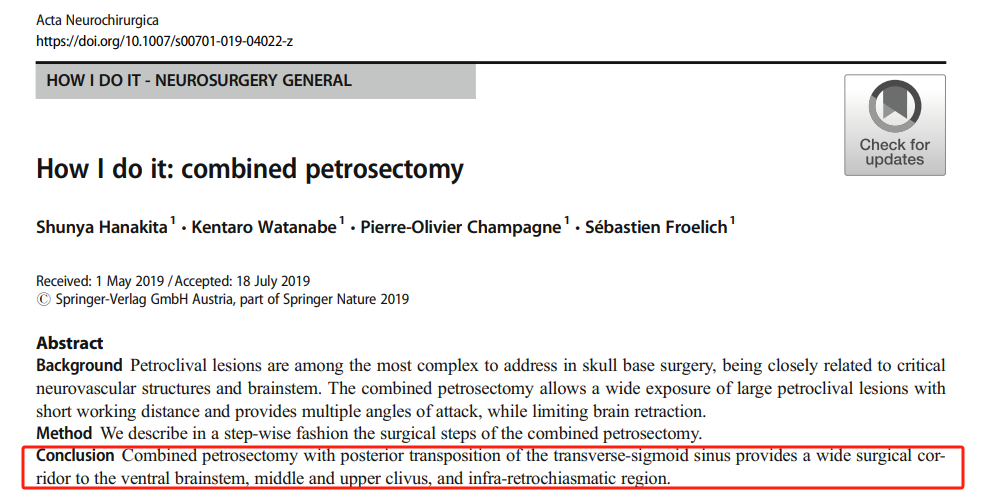 Acta Neurochirurgica