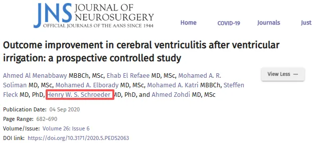 脑室灌洗联合抗生素治疗后，脑室炎患儿的功能可从23%改善至68%